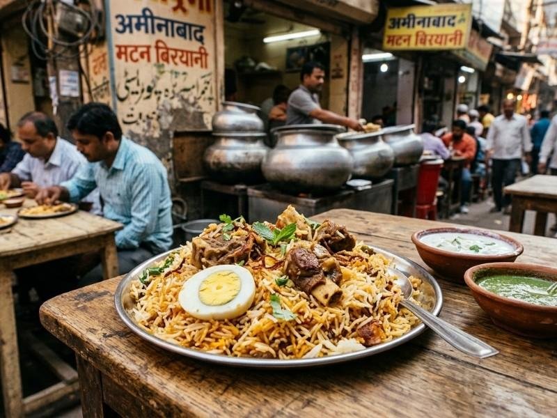 Famous Wahid chicken biryani in Aminabad
