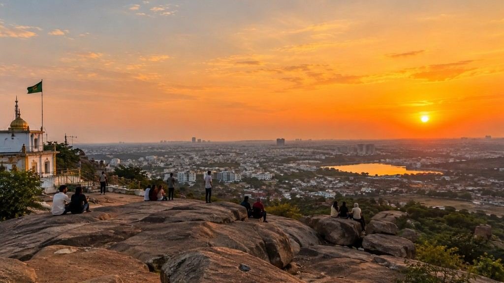 Moula Ali Pahad sunset view - 9 best places to visit in Hyderabad in 2026
