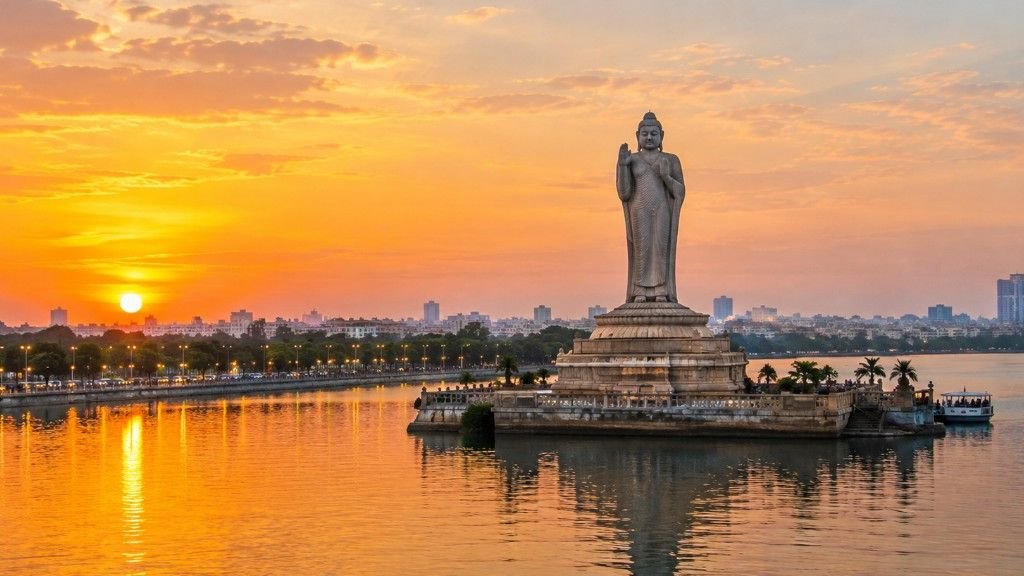 Hussain Sagar Lake Buddha statue and Tank Bund - 9 best places to visit in Hyderabad in 2026